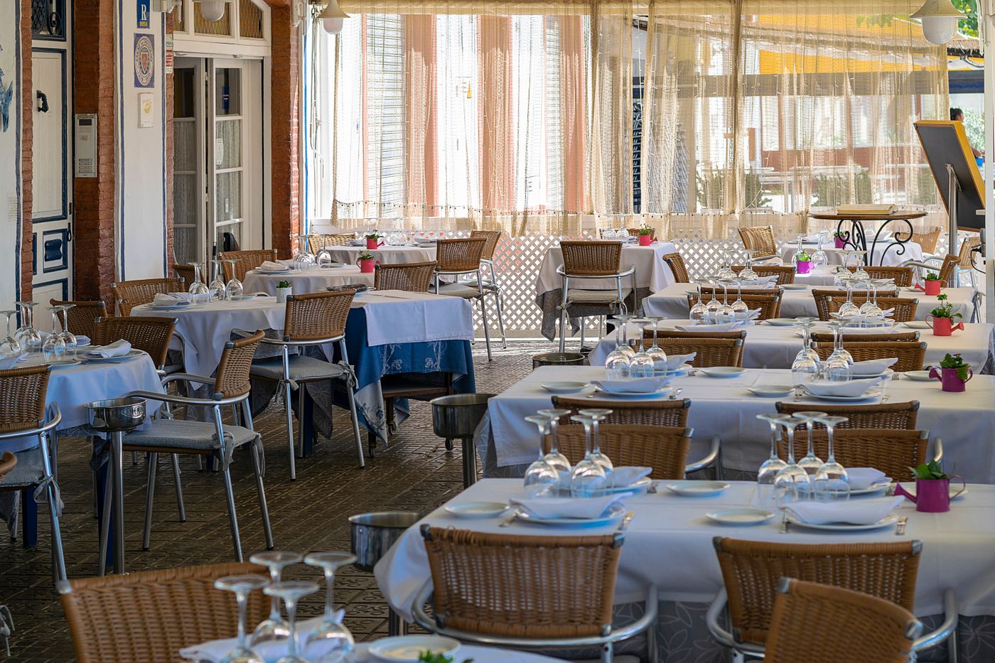 Outdoor dining terrace